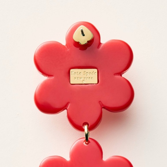 kate spade new york x Target - Red Floral Dangle Earrings - Picture 4 of 10